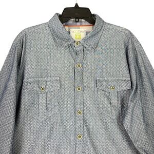Ecoths Organic‎ Utility Shirt Men XL Organic Cotton Workwear Pocket Casual